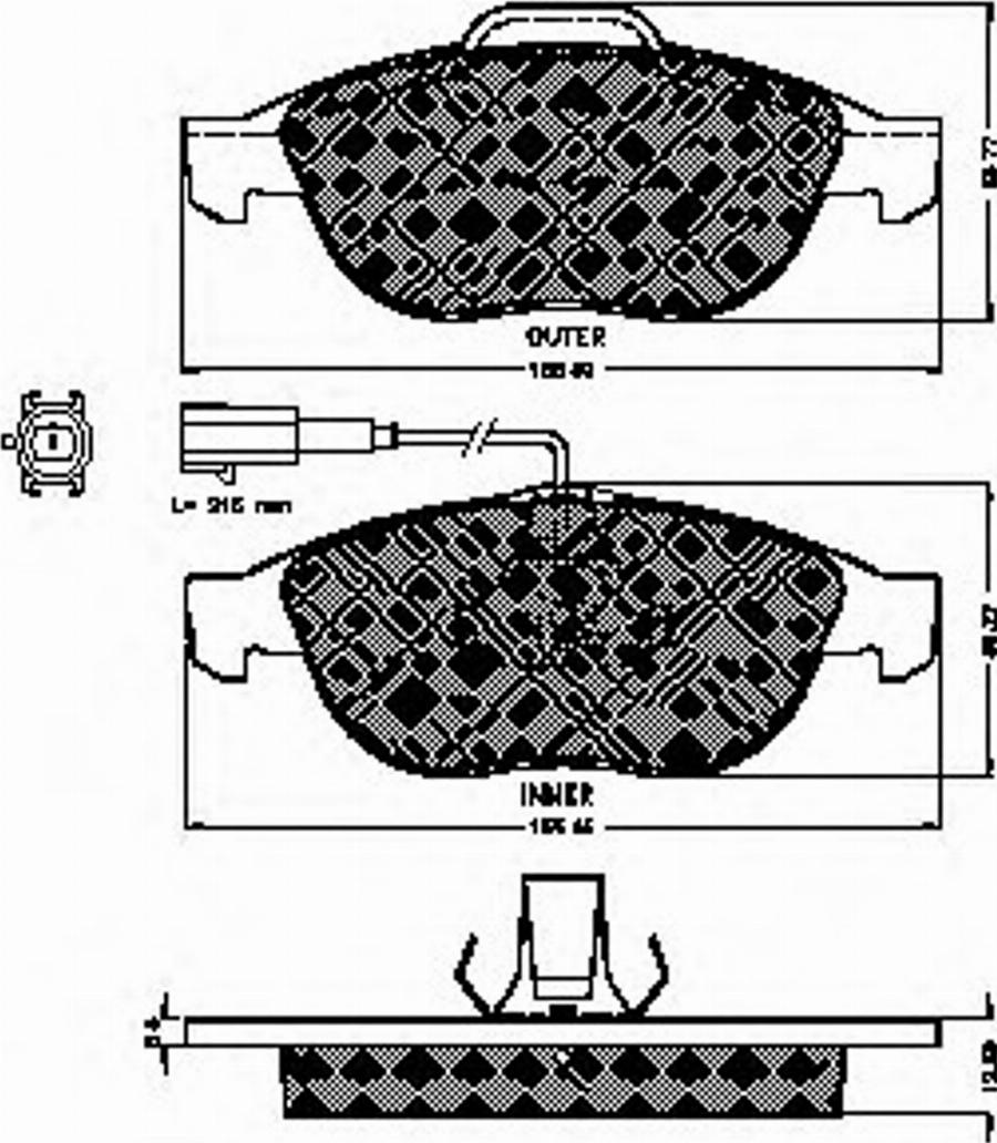 Spidan 32763 - Bremžu uzliku kompl., Disku bremzes autospares.lv