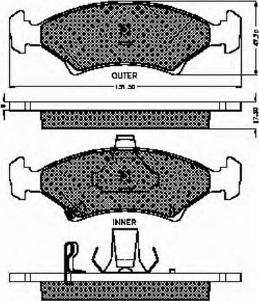 Spidan 32709 - Bremžu uzliku kompl., Disku bremzes www.autospares.lv