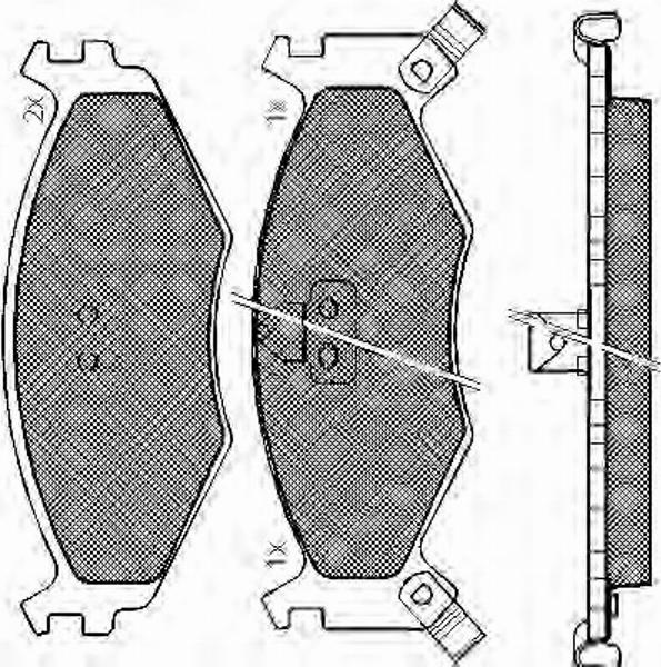 Spidan 32705 - Bremžu uzliku kompl., Disku bremzes www.autospares.lv