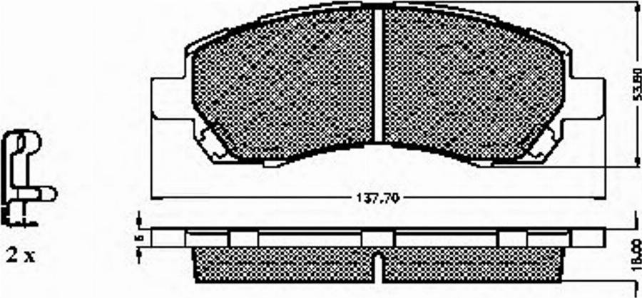 Spidan 32701 - Bremžu uzliku kompl., Disku bremzes www.autospares.lv