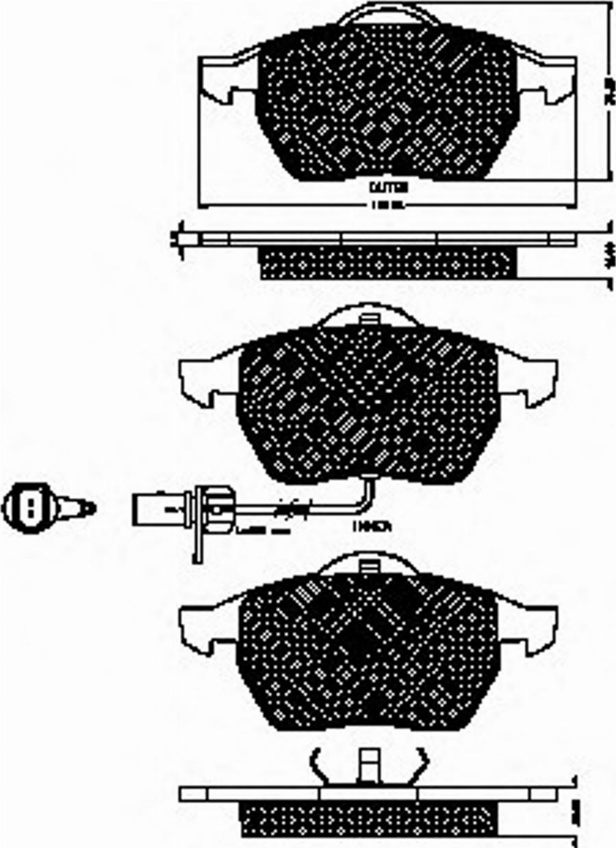 Spidan 32714 - Bremžu uzliku kompl., Disku bremzes www.autospares.lv