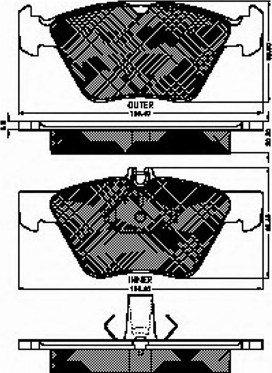 Spidan 32716 - Bremžu uzliku kompl., Disku bremzes www.autospares.lv