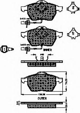 Spidan 32713 - Bremžu uzliku kompl., Disku bremzes autospares.lv