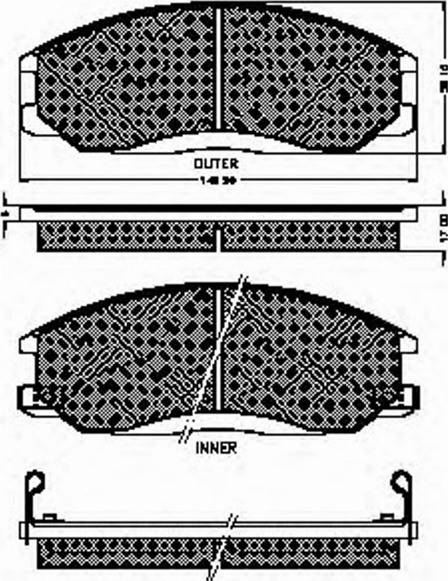 Spidan 32789 - Brake Pad Set, disc brake www.autospares.lv