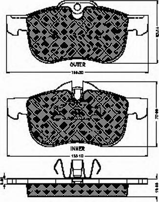 Spidan 32781 - Bremžu uzliku kompl., Disku bremzes www.autospares.lv