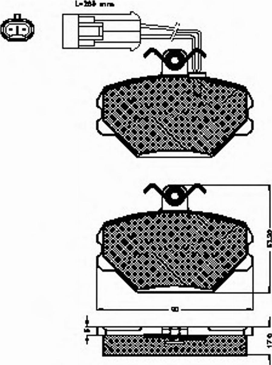 Spidan 32774 - Brake Pad Set, disc brake www.autospares.lv