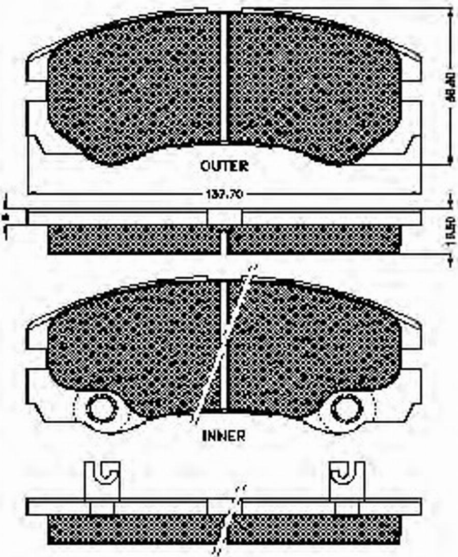 Spidan 32775 - Bremžu uzliku kompl., Disku bremzes www.autospares.lv