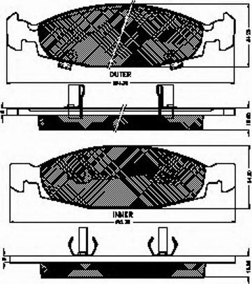 Spidan 32777 - Bremžu uzliku kompl., Disku bremzes www.autospares.lv