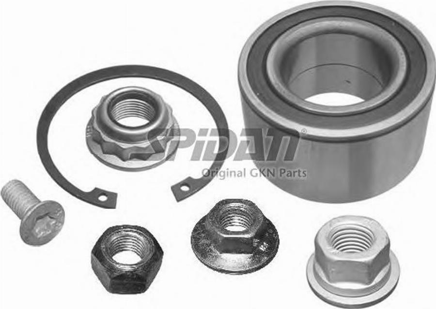 Spidan 27113L - Подшипник ступицы колеса, комплект www.autospares.lv