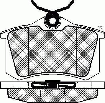 SRLine S70-1137 - Brake Pad Set, disc brake www.autospares.lv