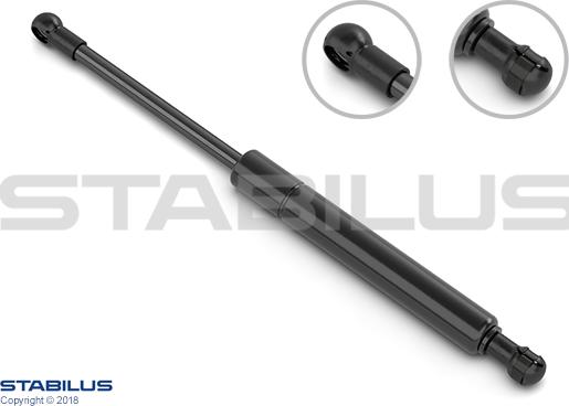 STABILUS 688711 - Gāzes atspere, Bagāžas / Kravas nodalījuma vāks www.autospares.lv