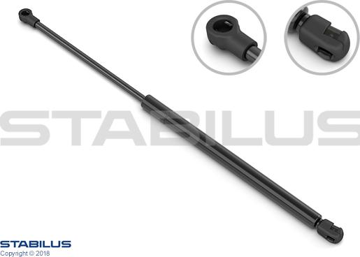 STABILUS 015489 - Gāzes atspere, Bagāžas / Kravas nodalījuma vāks www.autospares.lv