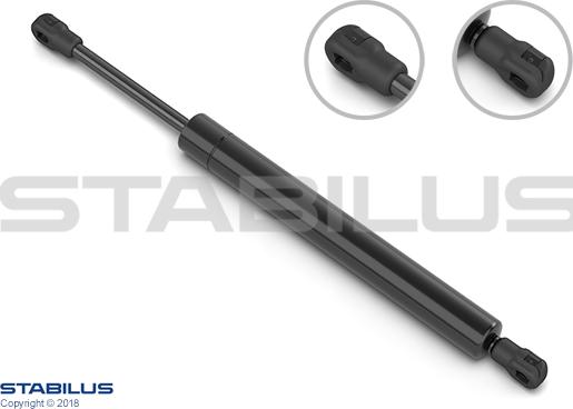 STABILUS 015356 - Gāzes atspere, Bagāžas / Kravas nodalījuma vāks www.autospares.lv