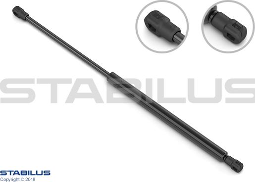 STABILUS 012129 - Gāzes atspere, Bagāžas / Kravas nodalījuma vāks www.autospares.lv