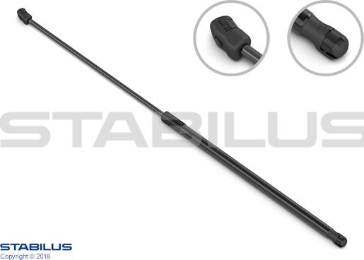 STABILUS 206521 - Gāzes atspere, Bagāžas / Kravas nodalījuma vāks www.autospares.lv