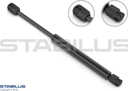 STABILUS 155830 - Gāzes atspere, Bagāžas / Kravas nodalījuma vāks www.autospares.lv