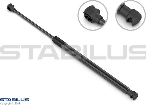 STABILUS 124051 - Gāzes atspere, Bagāžas / Kravas nodalījuma vāks www.autospares.lv