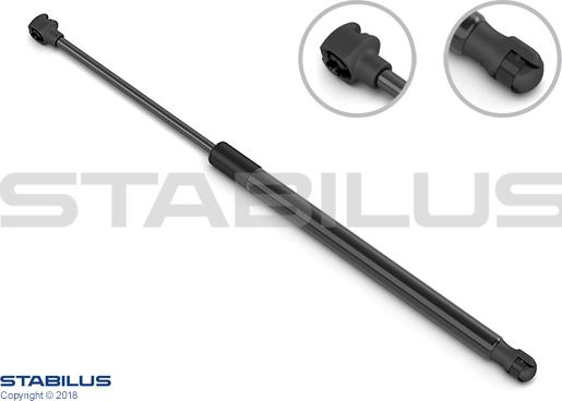 STABILUS 540866 - Gāzes atspere, Bagāžas / Kravas nodalījuma vāks www.autospares.lv