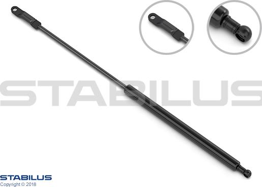 STABILUS 291684 - Gāzes atspere, Bagāžas / Kravas nodalījuma vāks www.autospares.lv