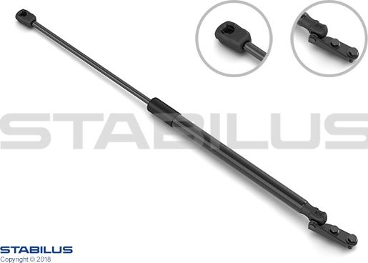 STABILUS 761955 - Gāzes atspere, Bagāžas / Kravas nodalījuma vāks www.autospares.lv