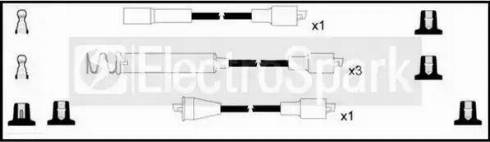 Standard OEK003 - Augstsprieguma vadu komplekts www.autospares.lv