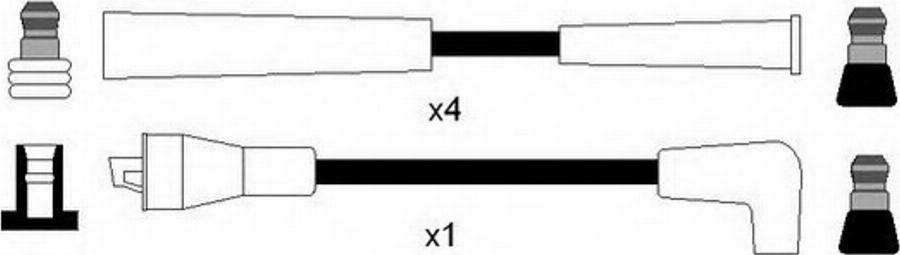 Standard OEK267 - Augstsprieguma vadu komplekts www.autospares.lv