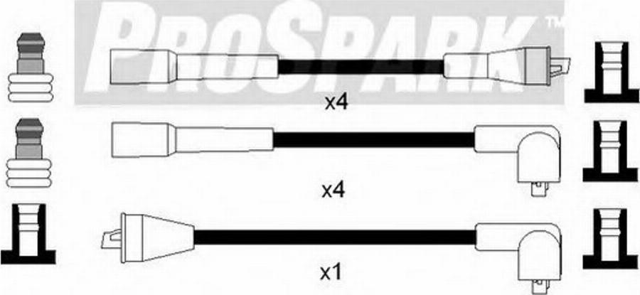 Standard OES205 - Augstsprieguma vadu komplekts www.autospares.lv