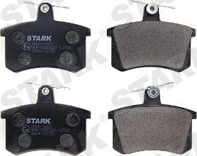 Stark SKAD-1020 - Bremžu uzliku kompl., Disku bremzes www.autospares.lv