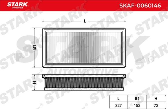 Stark SKAF-0060146 - Gaisa filtrs autospares.lv