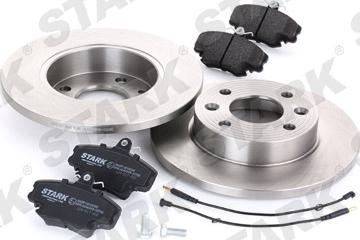 Stark SKBK-1090094 - Bremžu komplekts, Disku bremzes www.autospares.lv