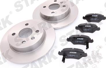 Stark SKBK-1090080 - Bremžu komplekts, Disku bremzes autospares.lv