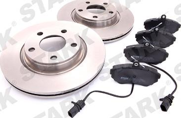 Stark SKBK-1090107 - Brake Set, disc brakes www.autospares.lv