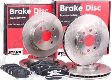 Stark SKBK-1090348 - Bremžu komplekts, Disku bremzes autospares.lv