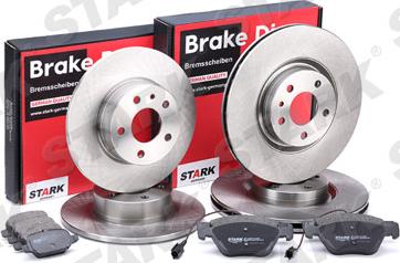 Stark SKBK-1090338 - Bremžu komplekts, Disku bremzes www.autospares.lv