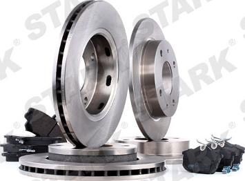 Stark SKBK-1090229 - Bremžu komplekts, Disku bremzes www.autospares.lv