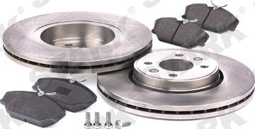 Stark SKBK-1090225 - Bremžu komplekts, Disku bremzes www.autospares.lv