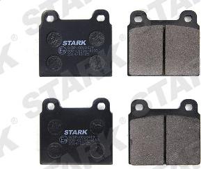 Stark SKBP-0010419 - Тормозные колодки, дисковые, комплект www.autospares.lv