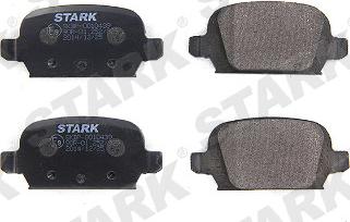 Stark SKBP-0010439 - Тормозные колодки, дисковые, комплект www.autospares.lv