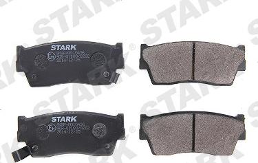 Stark SKBP-0010436 - Тормозные колодки, дисковые, комплект www.autospares.lv