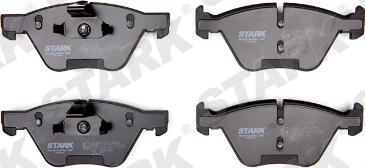 Stark SKBP-0010045 - Тормозные колодки, дисковые, комплект www.autospares.lv