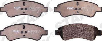 Stark SKBP-0010048 - Тормозные колодки, дисковые, комплект www.autospares.lv