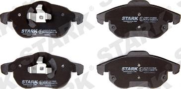 Stark SKBP-0010043 - Тормозные колодки, дисковые, комплект www.autospares.lv