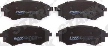 Stark SKBP-0010047 - Тормозные колодки, дисковые, комплект www.autospares.lv