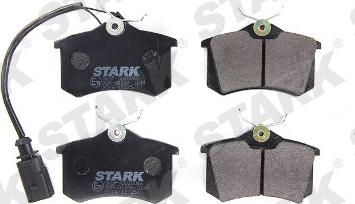 Stark SKBP-0010066 - Тормозные колодки, дисковые, комплект www.autospares.lv