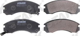 Stark SKBP-0010068 - Тормозные колодки, дисковые, комплект www.autospares.lv