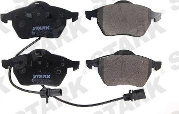 Stark SKBP-0010033 - Тормозные колодки, дисковые, комплект www.autospares.lv