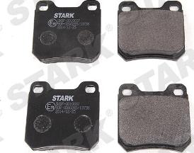 Stark SKBP-0010037 - Тормозные колодки, дисковые, комплект www.autospares.lv