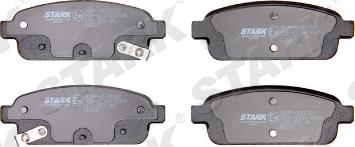 Stark SKBP-0010193 - Тормозные колодки, дисковые, комплект www.autospares.lv