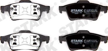 Stark SKBP-0010145 - Brake Pad Set, disc brake www.autospares.lv