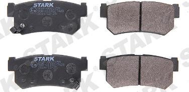 Stark SKBP-0010159 - Тормозные колодки, дисковые, комплект www.autospares.lv